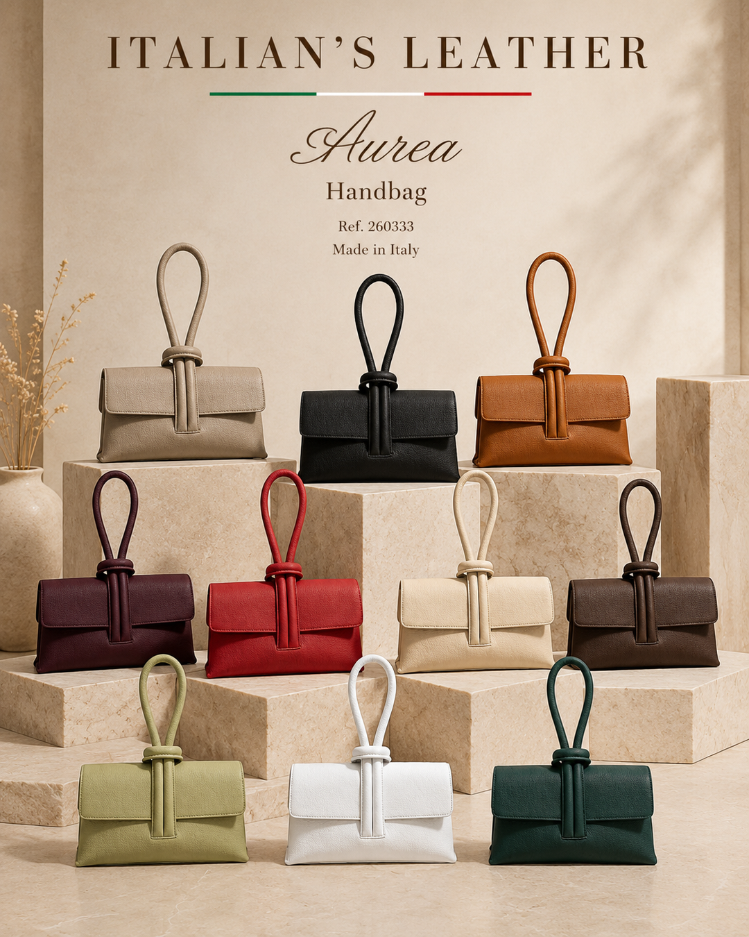 AUREA - Leather handbag 260333