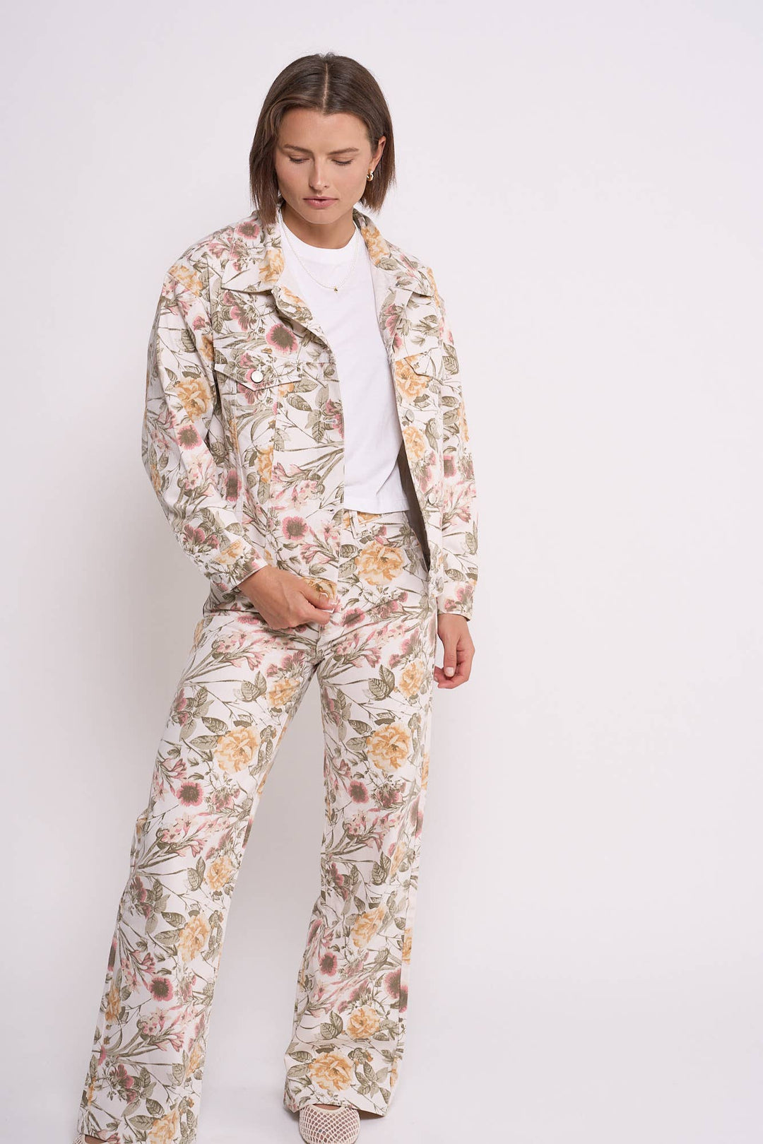 LORETTA RELAXED WIDE LEG IN GARDEN JOY PRINT