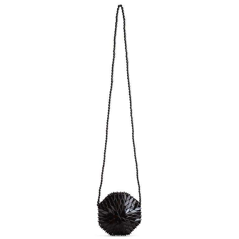 Bali Round Crossbody Bag, Black - Brazil