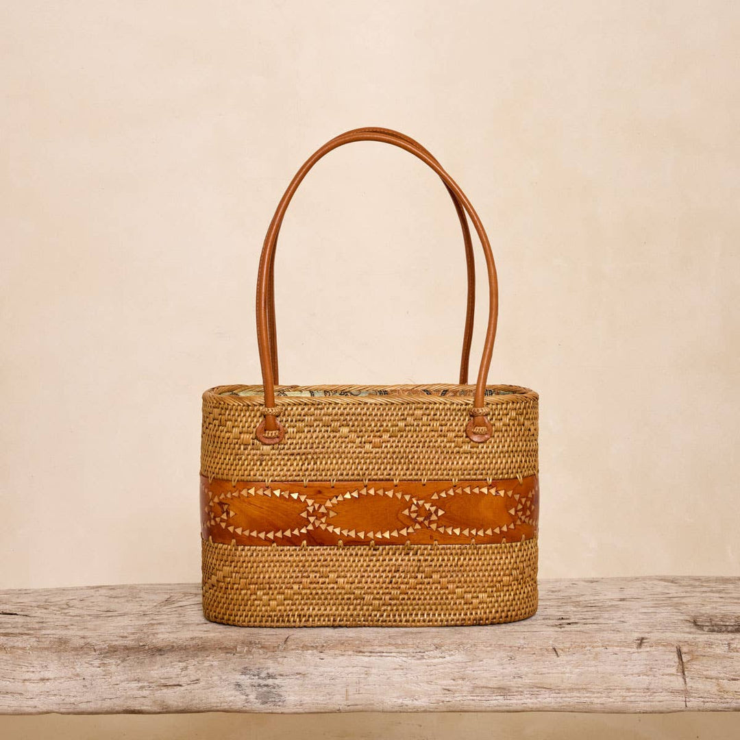 Ata Tote with Shell Inlay