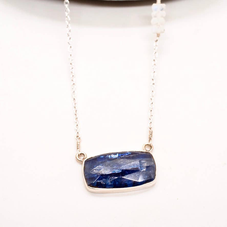 Kyanite Aura Stone Necklace -India