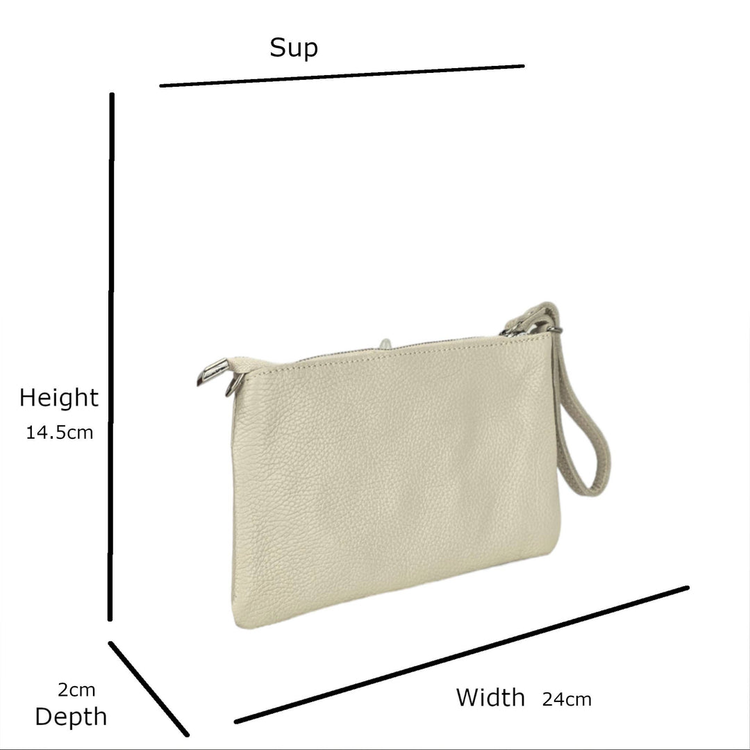 Irene Leather Clutch Bag - Italy