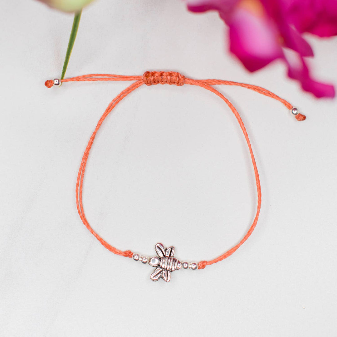 Bee String Charm Bracelet - Guatemala