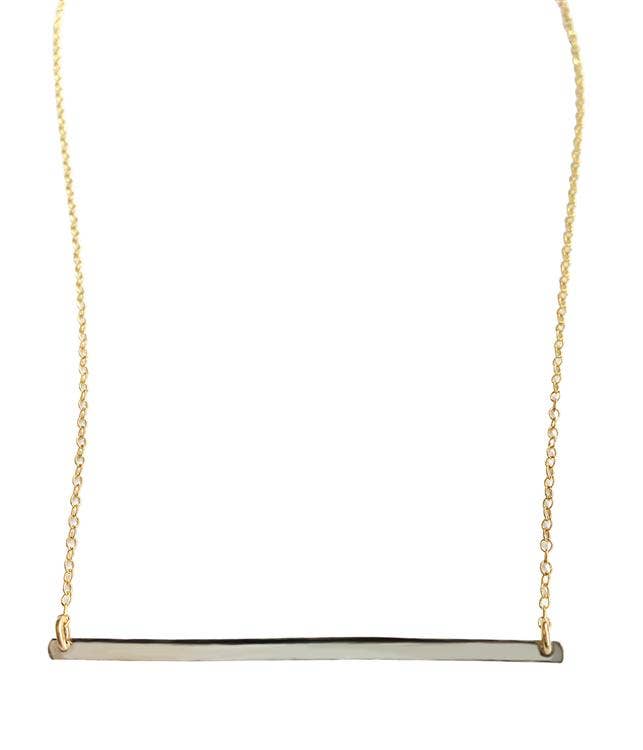 Hammered Bar Necklace - New Canaan, Connecticut