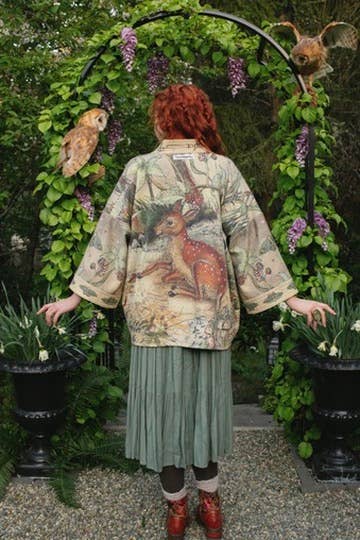Lovelight Fleece Cottage Cardigan Kimono Jacket