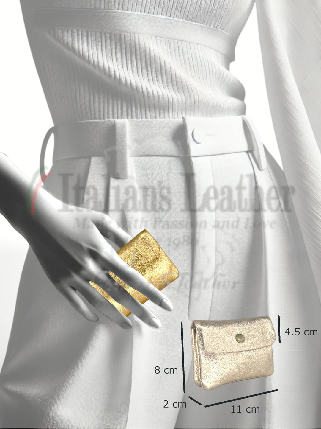 Katia Suede Leather Wallet - Italy