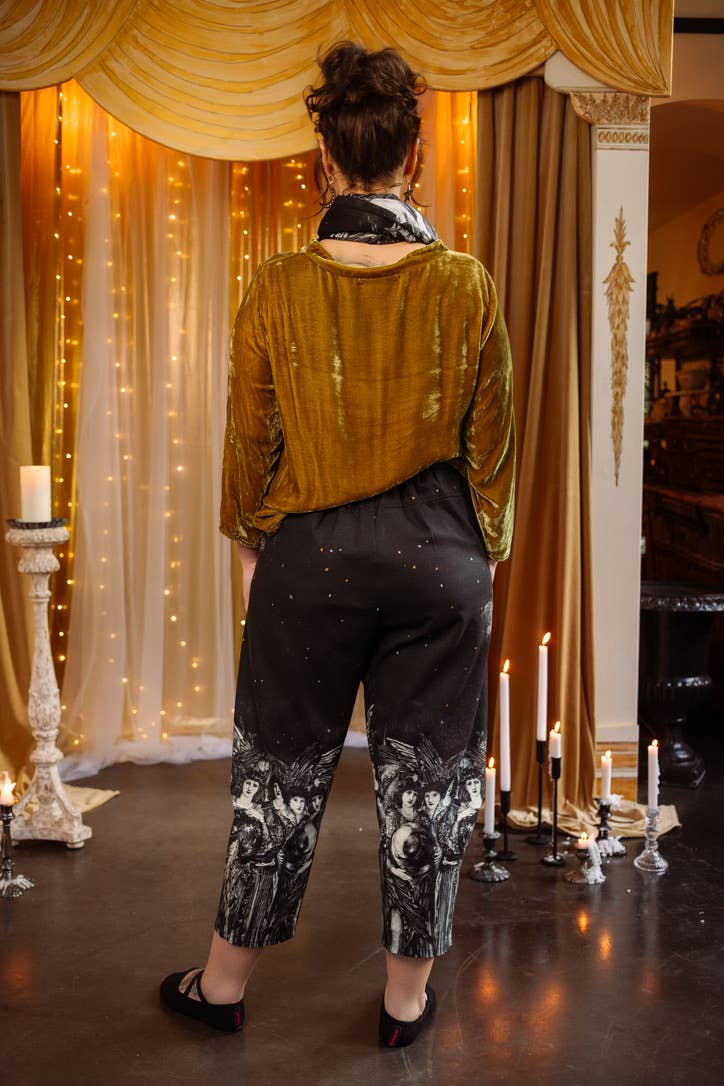 The Guardians Artist Pant w/ celestial print & angels