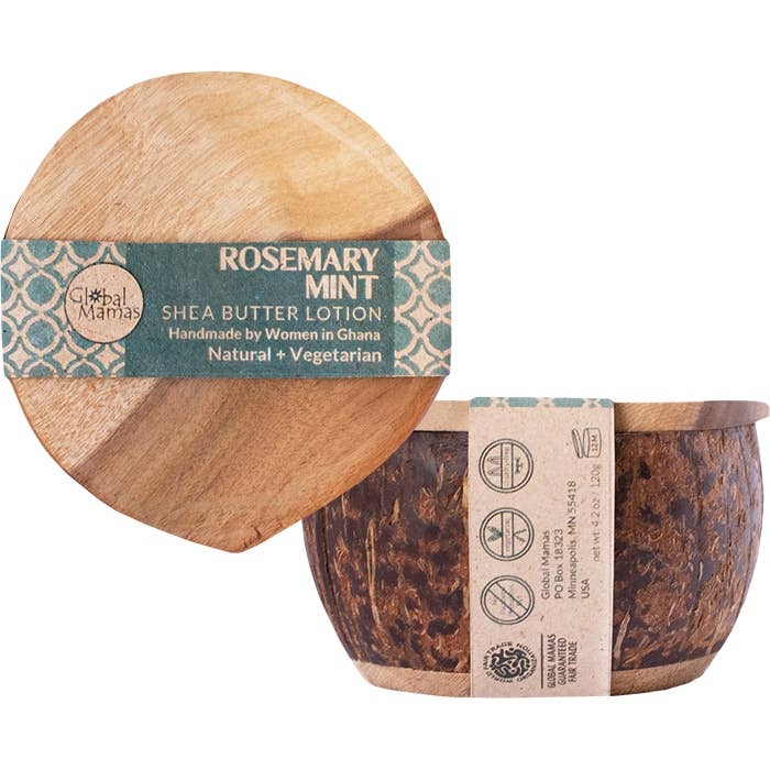 Shea Butter Lotion: Rosemary Mint - Ghana