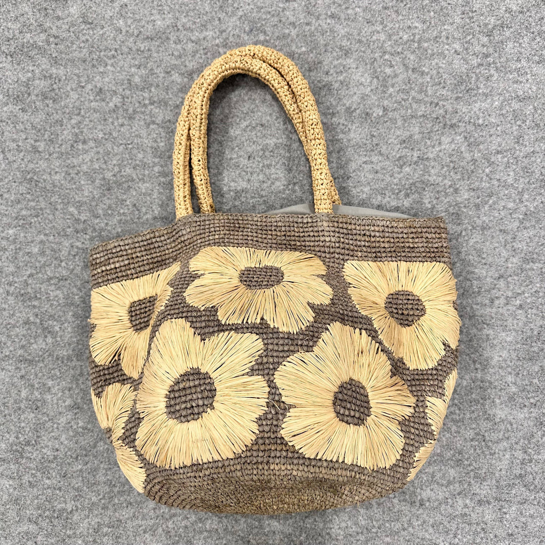 Eva Crochet Flower Embroidered Handbag