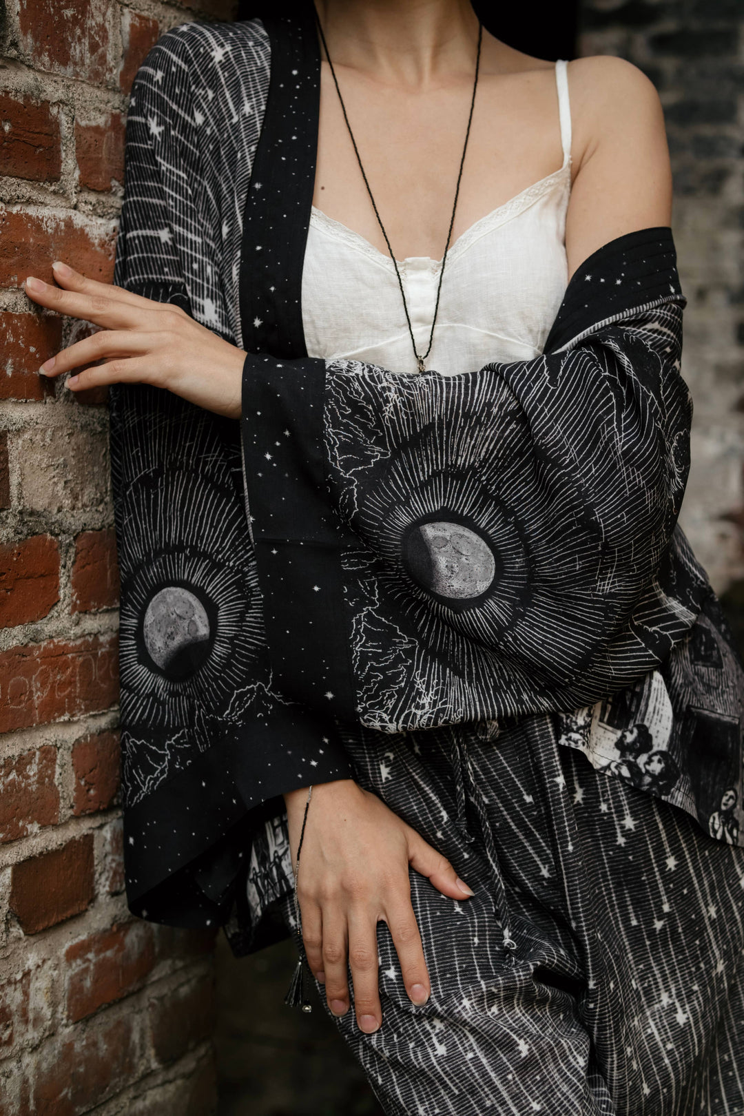 Stargazer Pixie Duster Cropped Kimono w/ Falling Stars