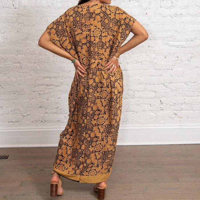 Sari Kaftan Flow Dress - India