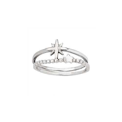 Second Star To The Left Sterling Silver Ring