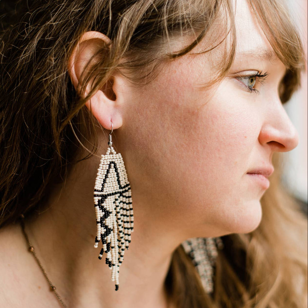 Rayas Earring Neutral - Guatamala