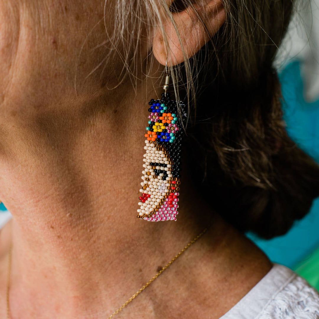 Split Frida Kahlo Earring - Guatamala