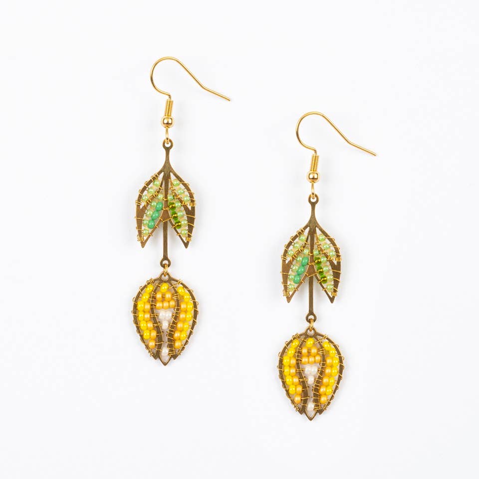 Hanging Tulip Earrings - Guatemala