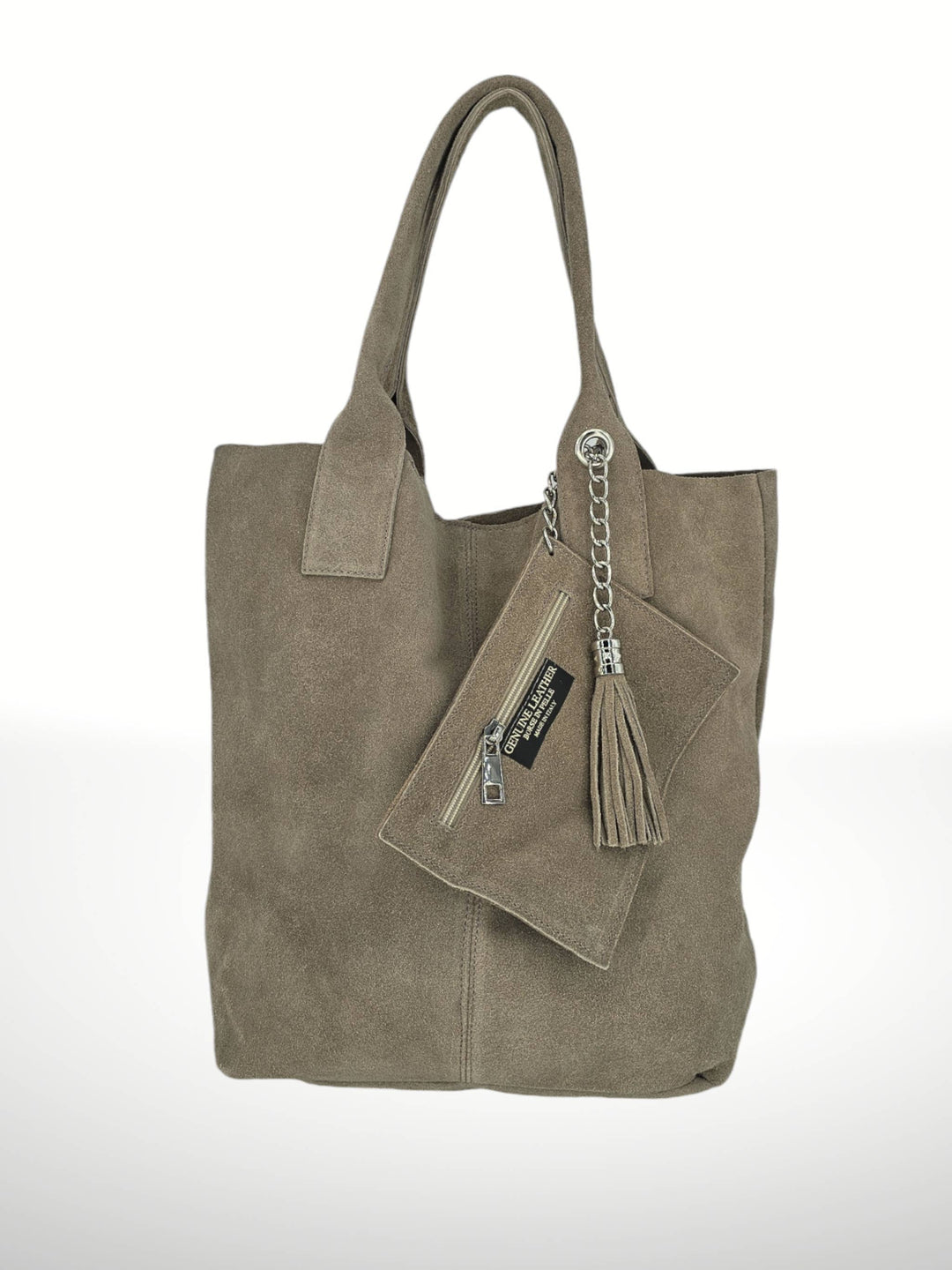 Marely Suede Leather Tote Bag - Italy