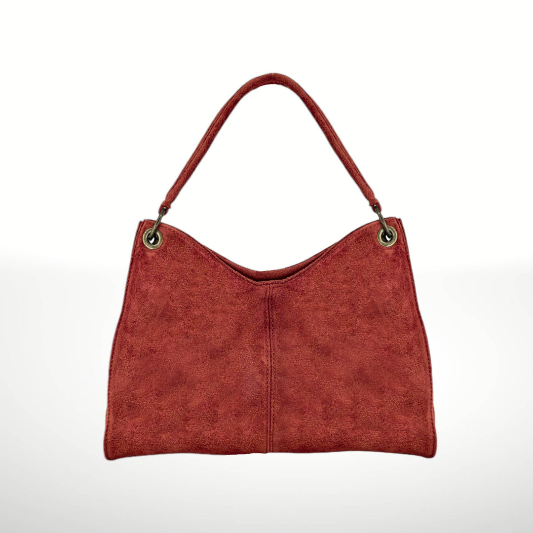Riccio Suede Leather Bag - Italy