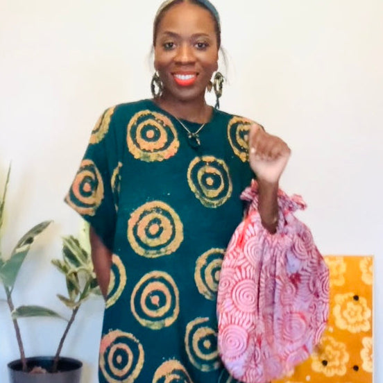 Adire Nigerian Boho Granny Bag