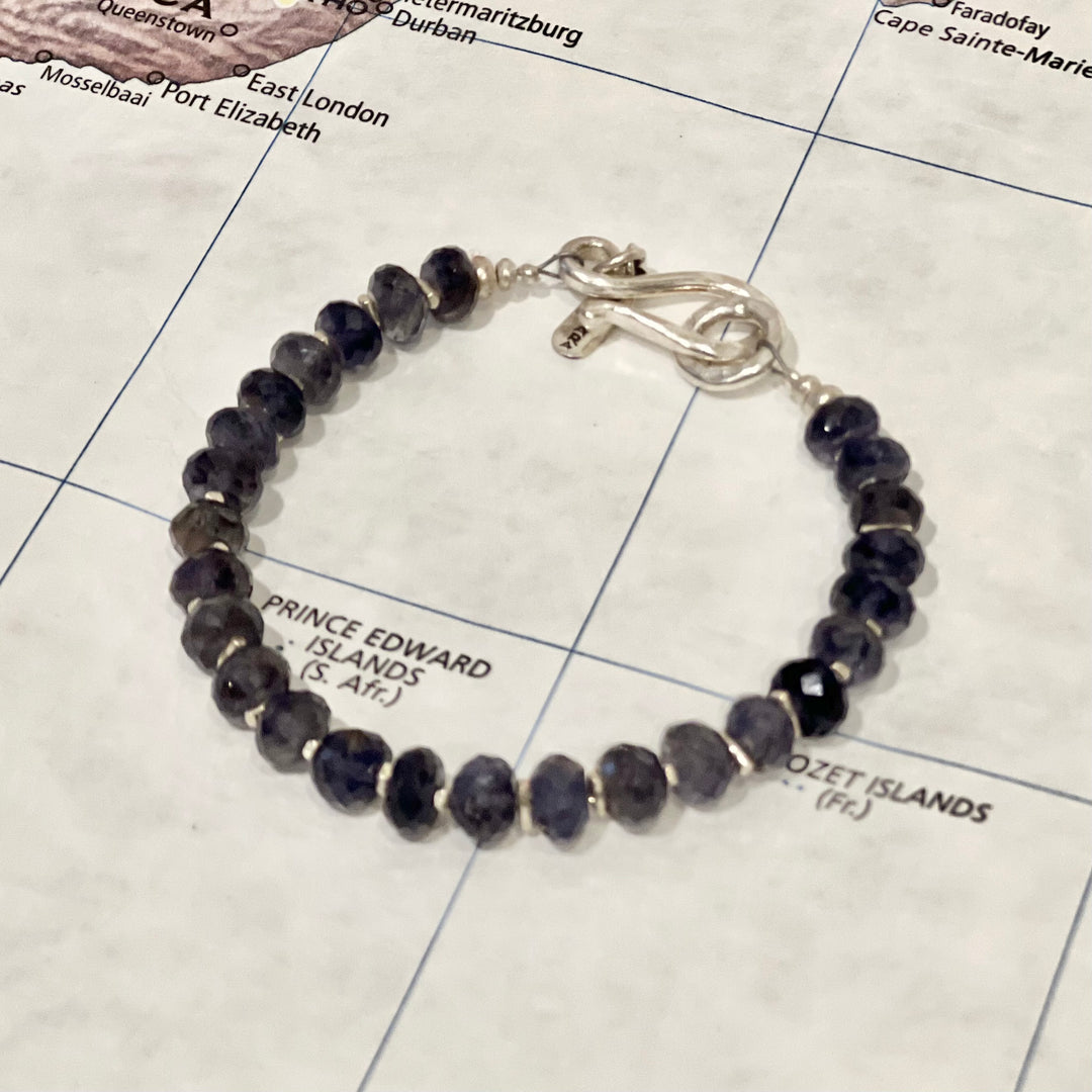 Purple Haze Lolite and Silver Bracelet - Thailand