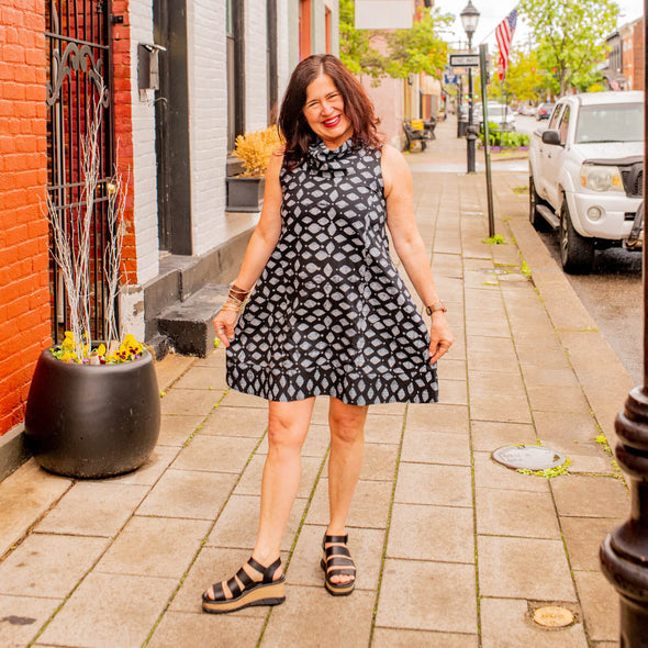 Eli Dress Keepsake - Black-Organic - Ghana