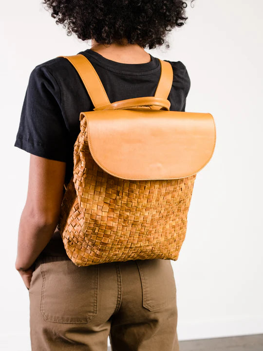 ABLE Elsa Basketweave Backpack - Ethiopia