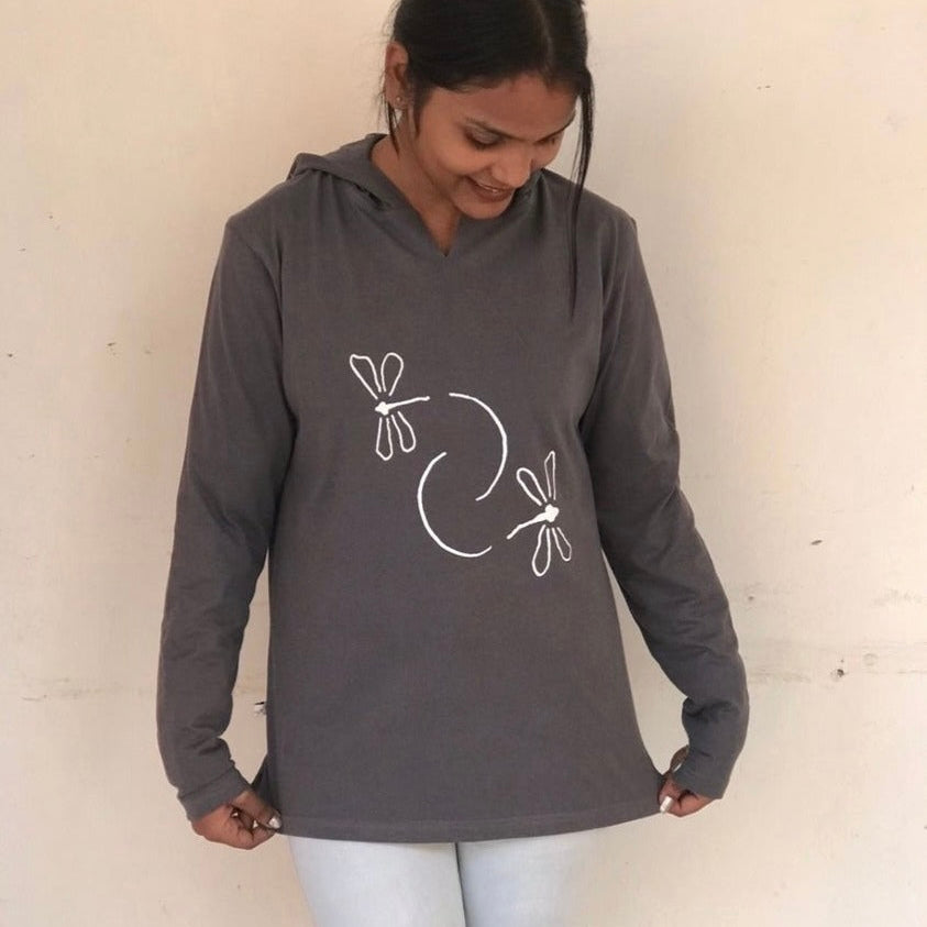 "I've Got My Sister's Back" Grey Hoodie - India