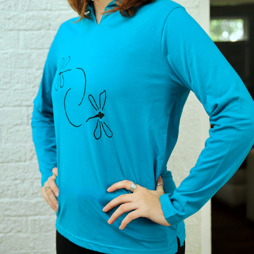 "I've Got My Sister's Back" Teal Hoodie - India