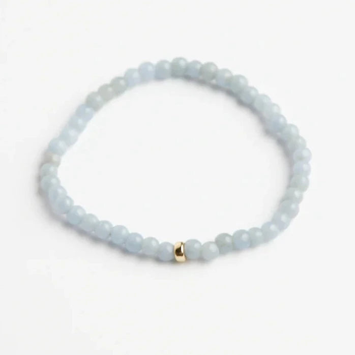 ABLE Angilite Beaded Bracelet, Gold Plated- Nashville, USA