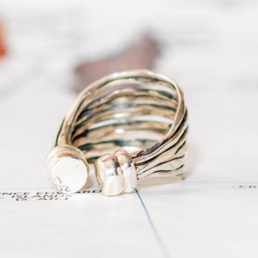 Sterling Silver Bramble Ring - India