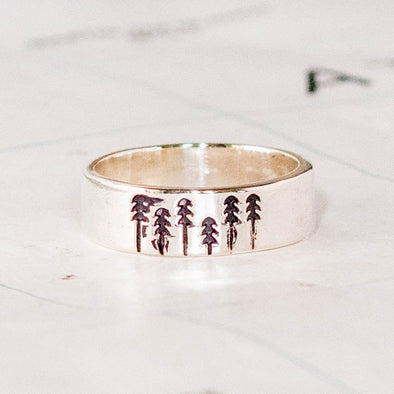 Sterling Silver Forest Ring