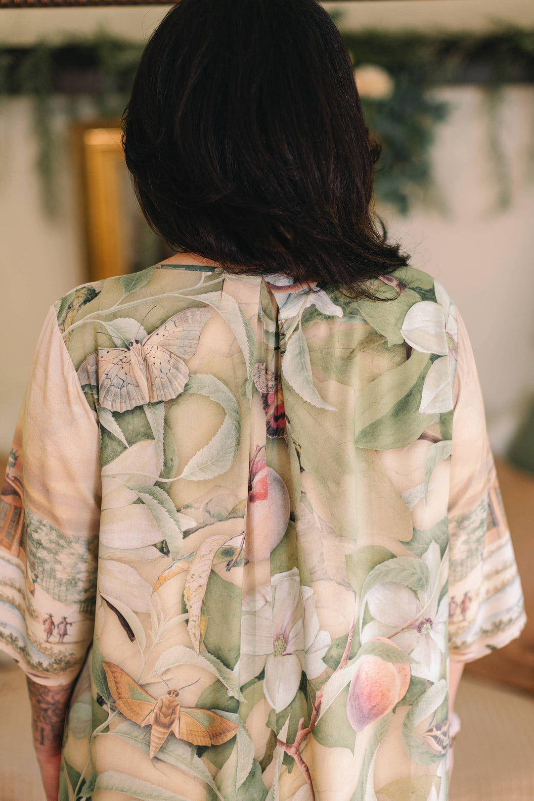 Fleur De Soleil Artist Dress Tunic w/ Pockets & Florals - Canada