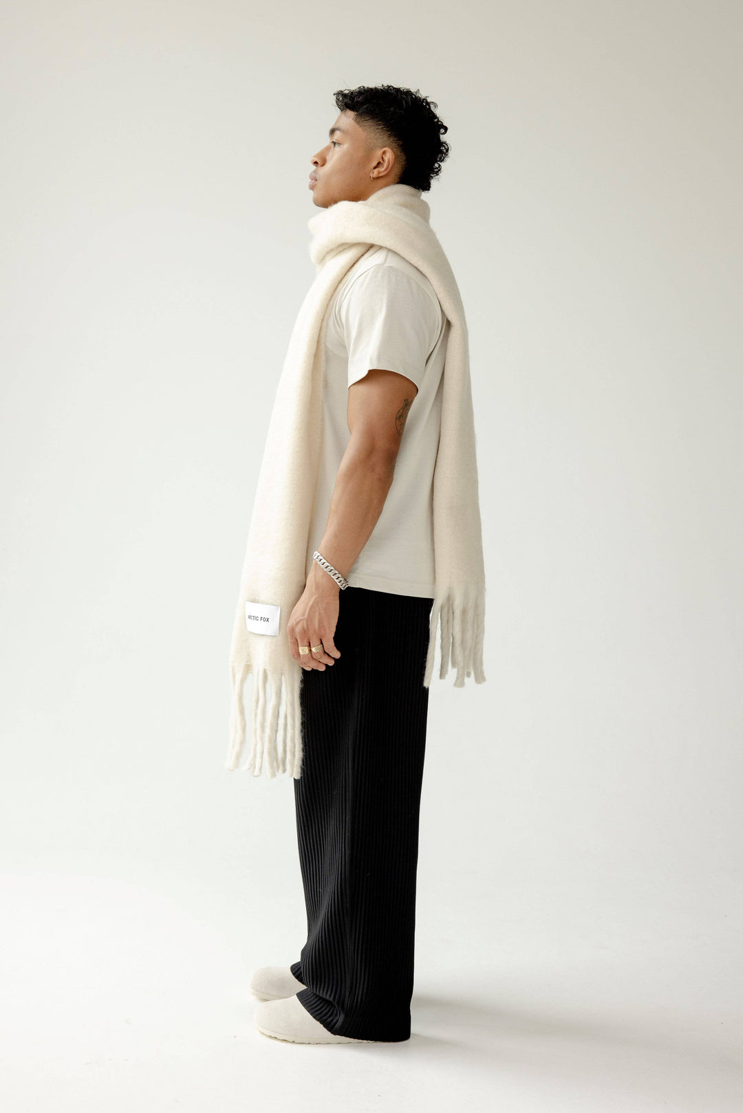 The Reykjavik Scarf - 100% Recycled - Pebble Beige - AW24