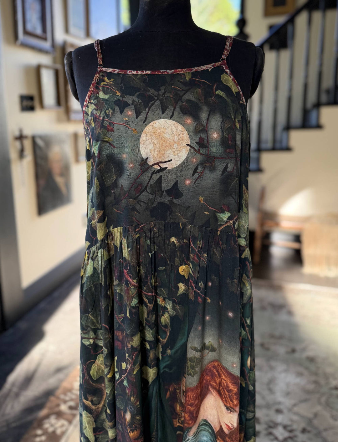 Solstice Bohéme Long Maxi Slip Dress w/ Persephone and Moon