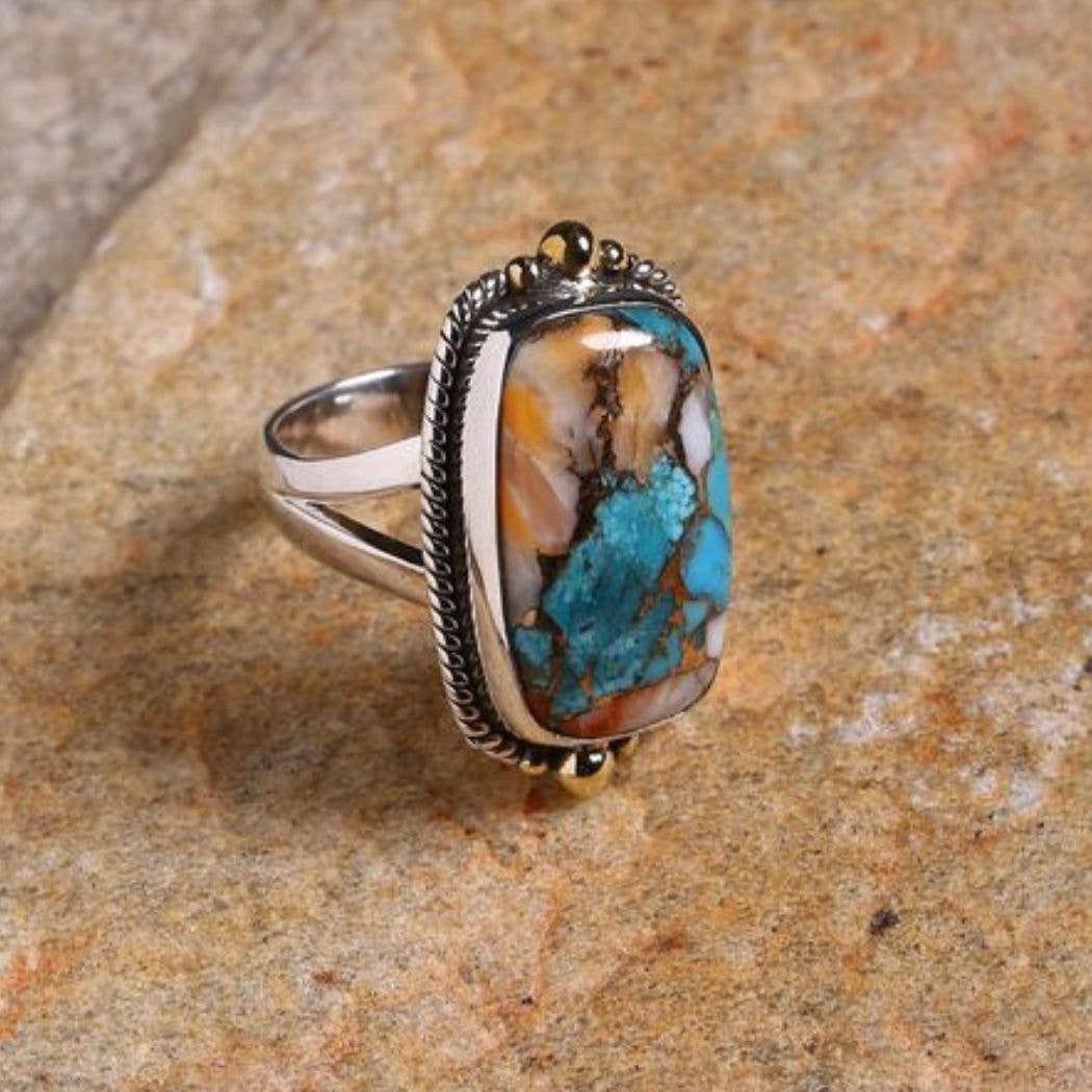Sonora Oyster Turquoise Sterling Ring