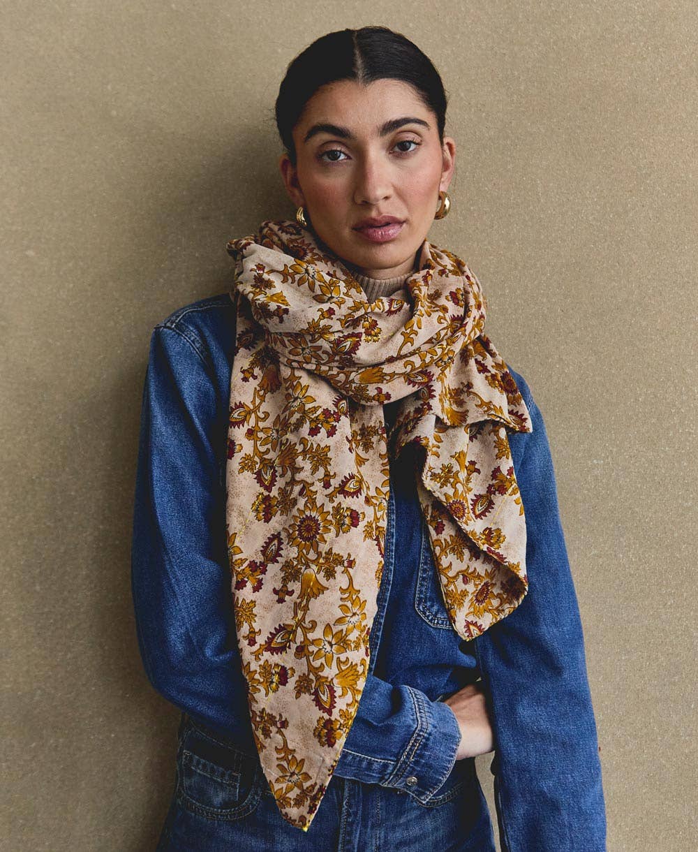 Kantha Long Scarf - No. 250508