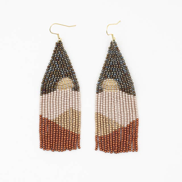 Vista Beaded Fringe Earring - Guatemala