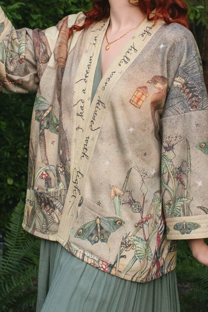 Lovelight Fleece Cottage Cardigan Kimono Jacket
