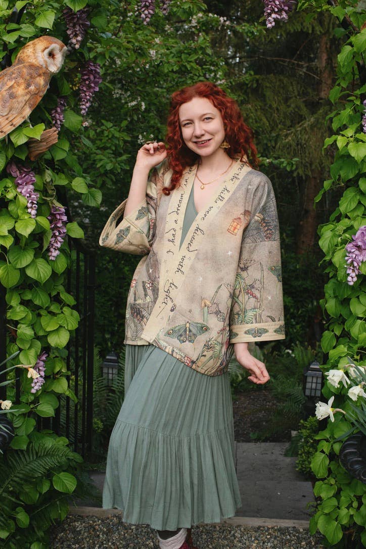 Lovelight Fleece Cottage Cardigan Kimono Jacket