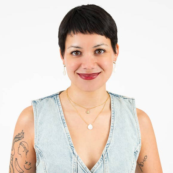 Mother of Pearl Tear Drop Necklace -  Guatemala