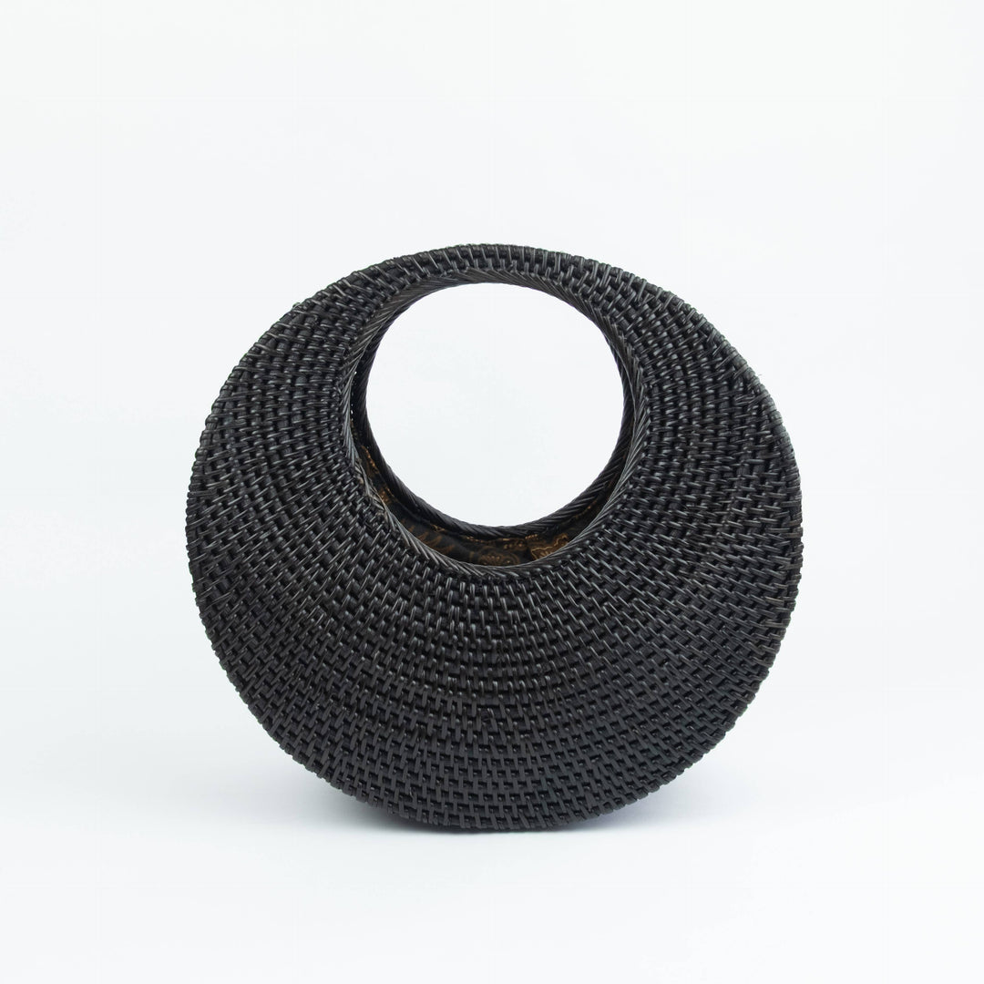 Ata Vine Moon Handbag in Black