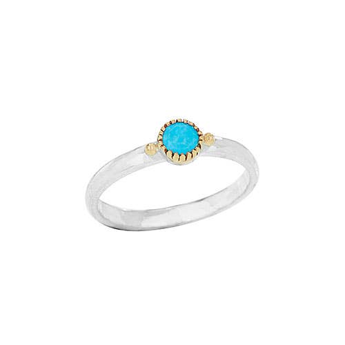 A Drop In The Bucket Sterling Silver Turquoise Ring
