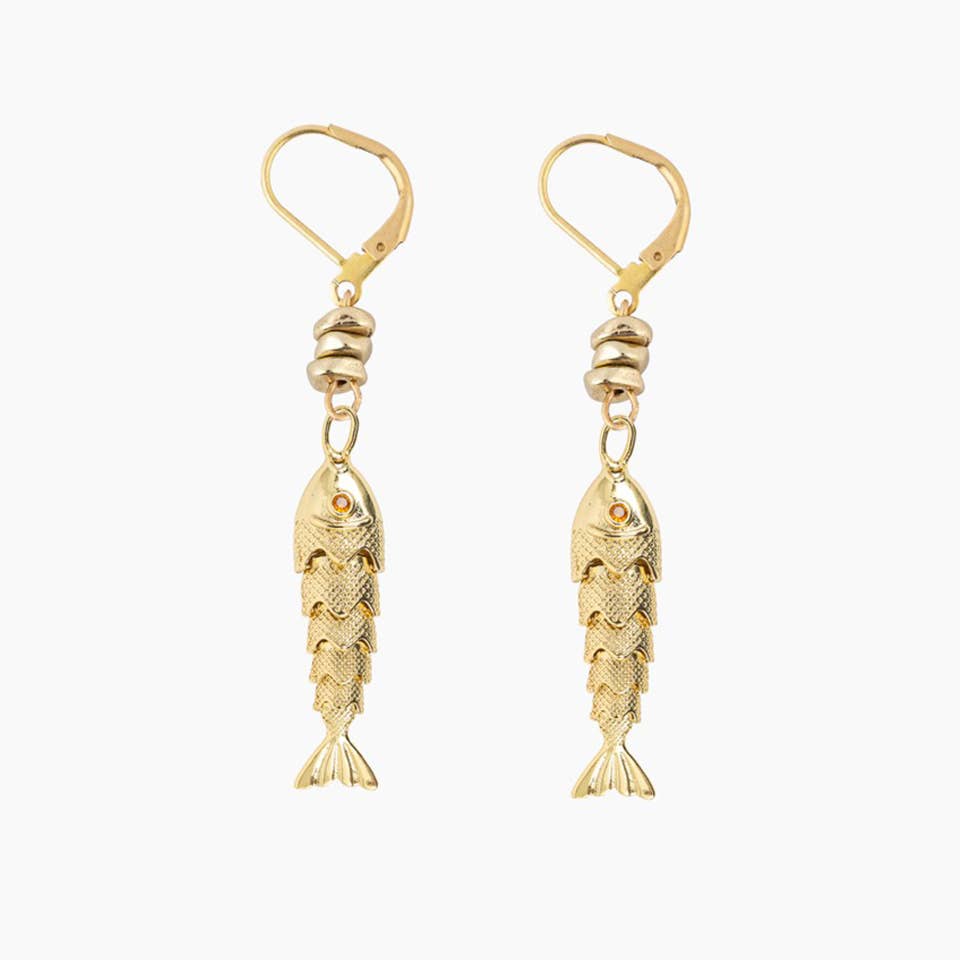 The Big Fish Earrings - Guatemala