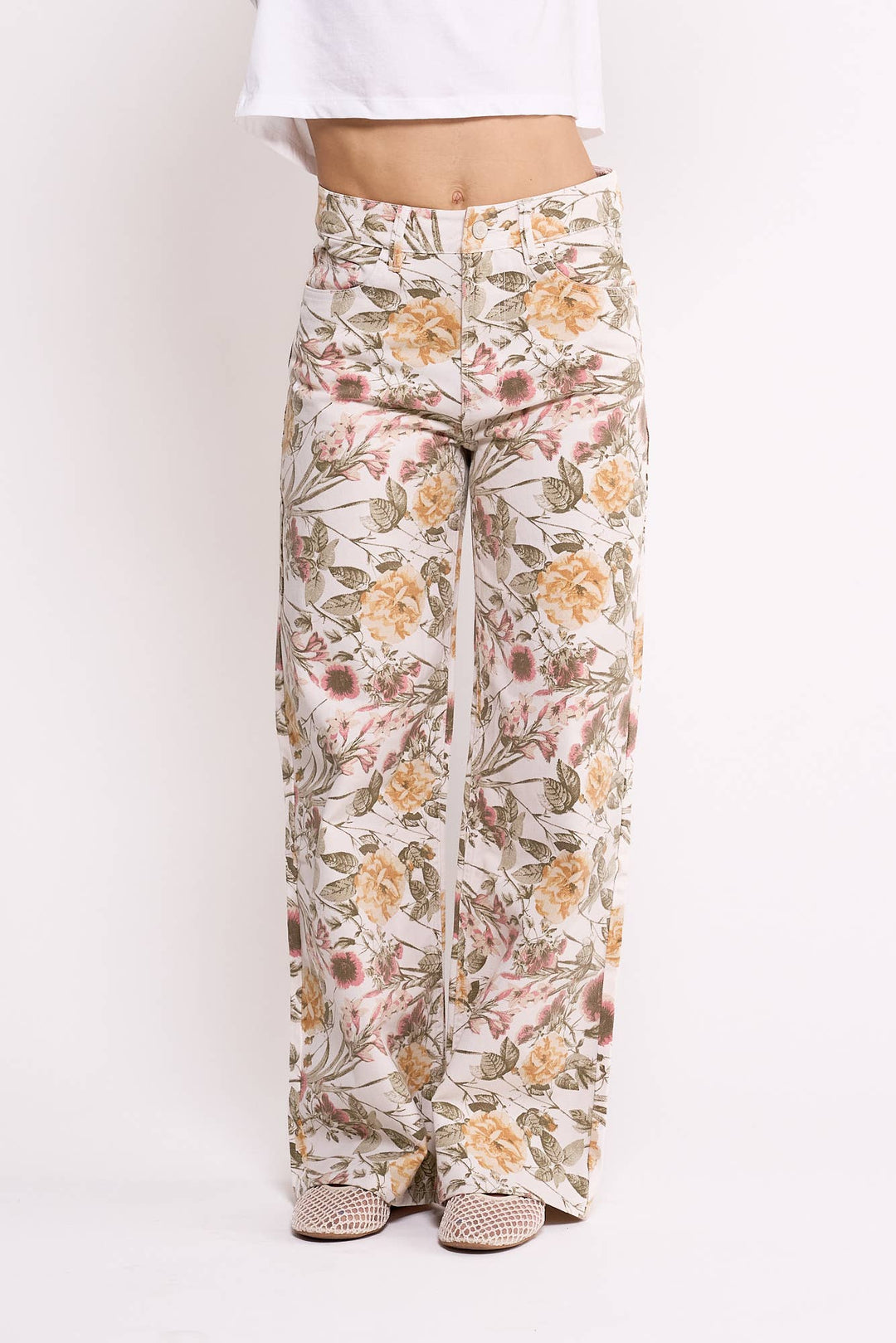 LORETTA RELAXED WIDE LEG IN GARDEN JOY PRINT