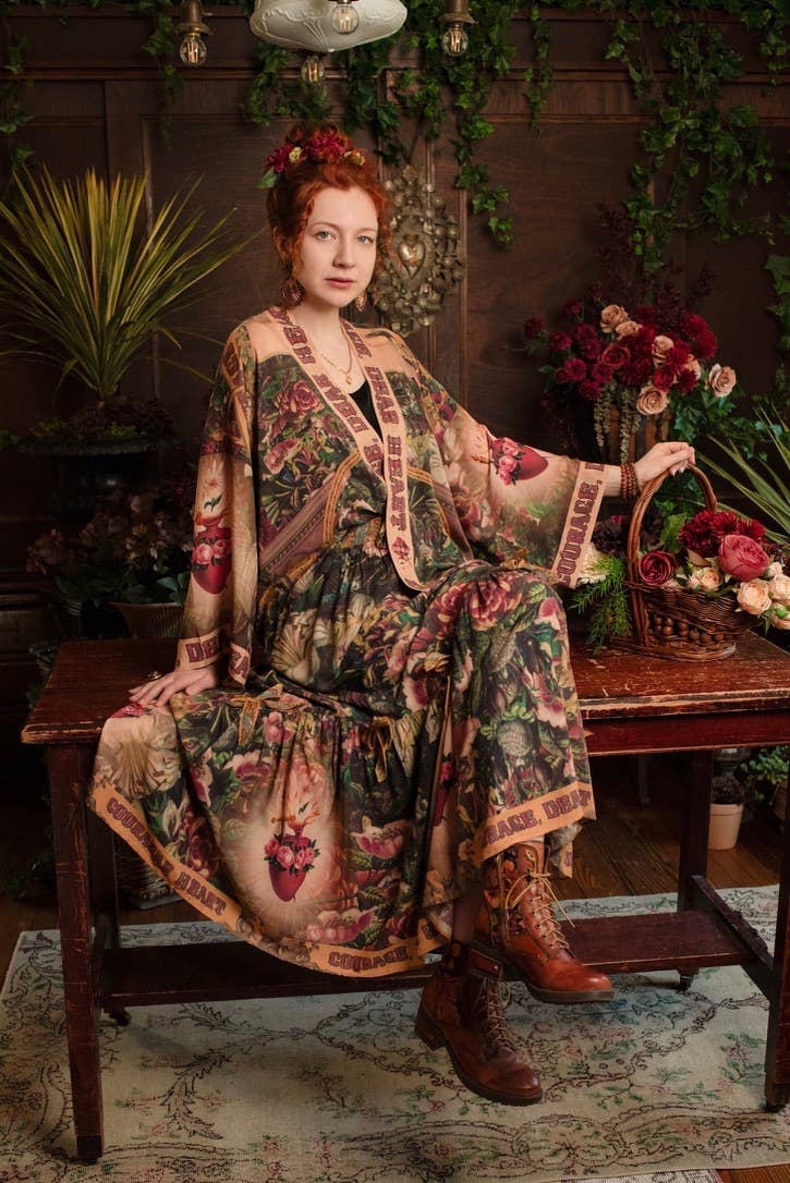 Courage Dear Heart Atelier Skirt w/ Floral Print