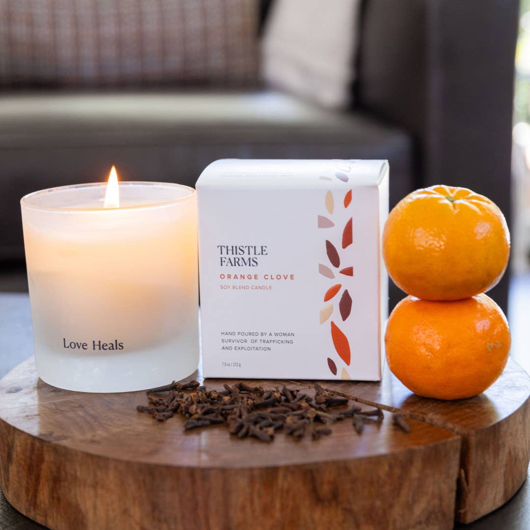 Orange Clove Soy Wax Holiday Candle