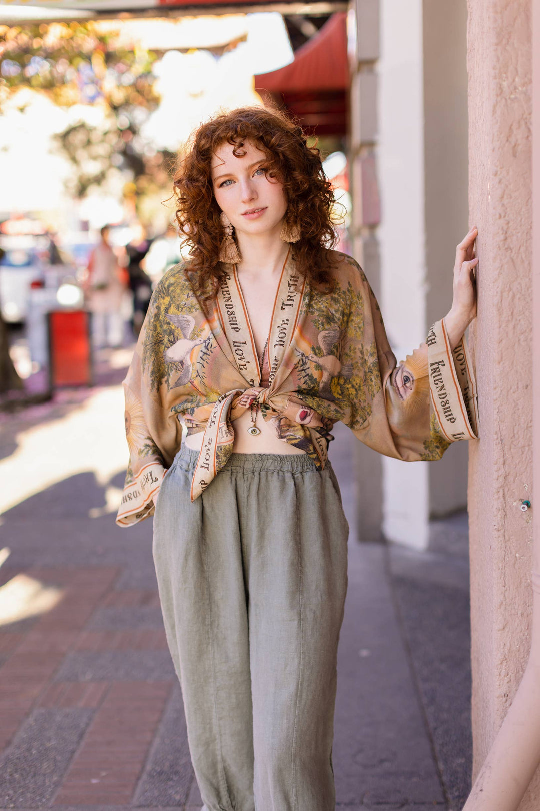 Friendship Love & Truth Vintage Wash Pixie Duster Kimono - Canada