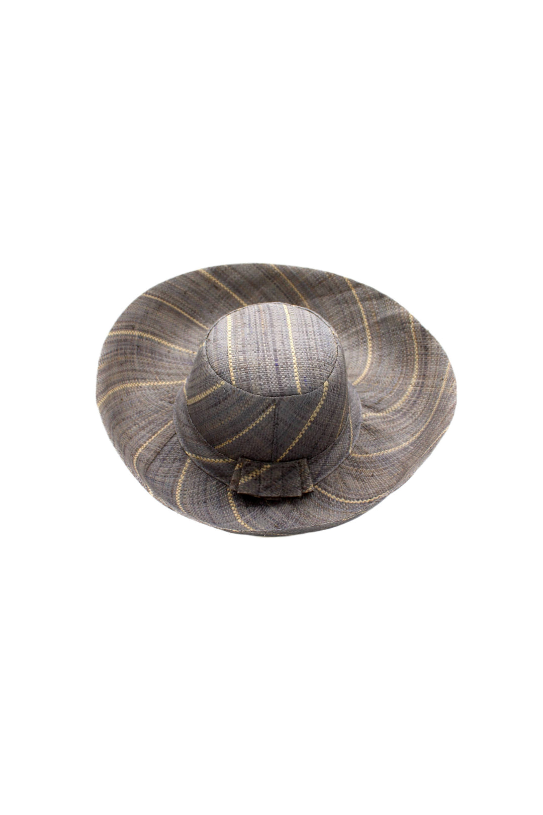 Sun Hats: Pinstripe Packable 5" & 7" Brim Raffia Straw