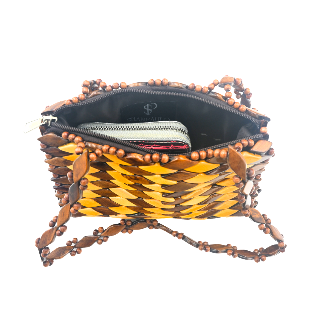 Paris Mini Shoulder Bag , Dual Color - Brazil