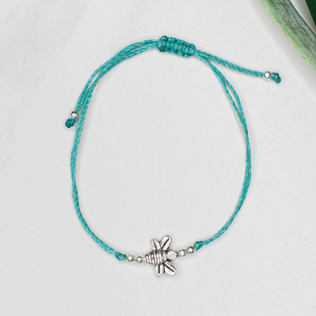 Bee String Charm Bracelet - Guatemala