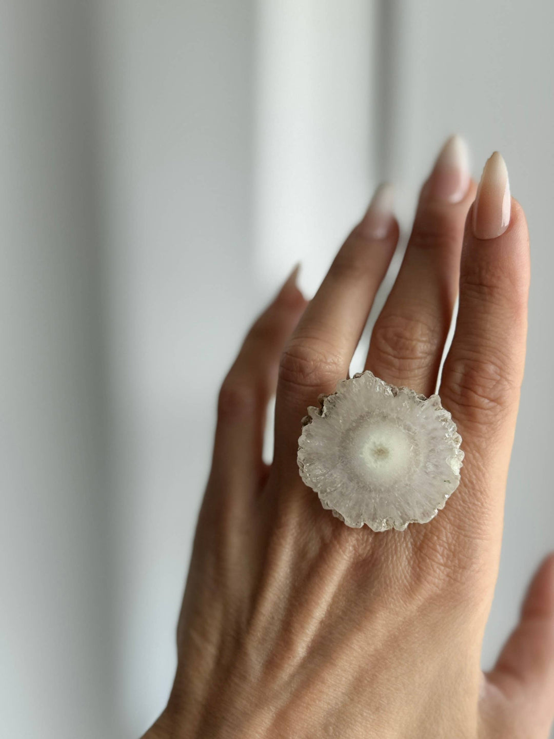 CITADEL Agate Druzy Slab Ring | VERSION 2 | 24k Gold Filled